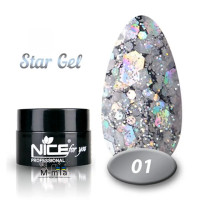 Гель краска Nice Star gel 5 мл, № 1
